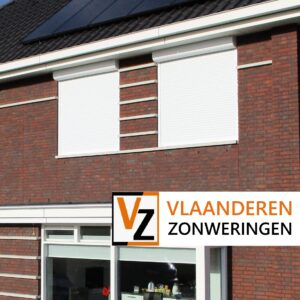 Afbeelding: Rolluiken puur wit, nieuwbouw woning