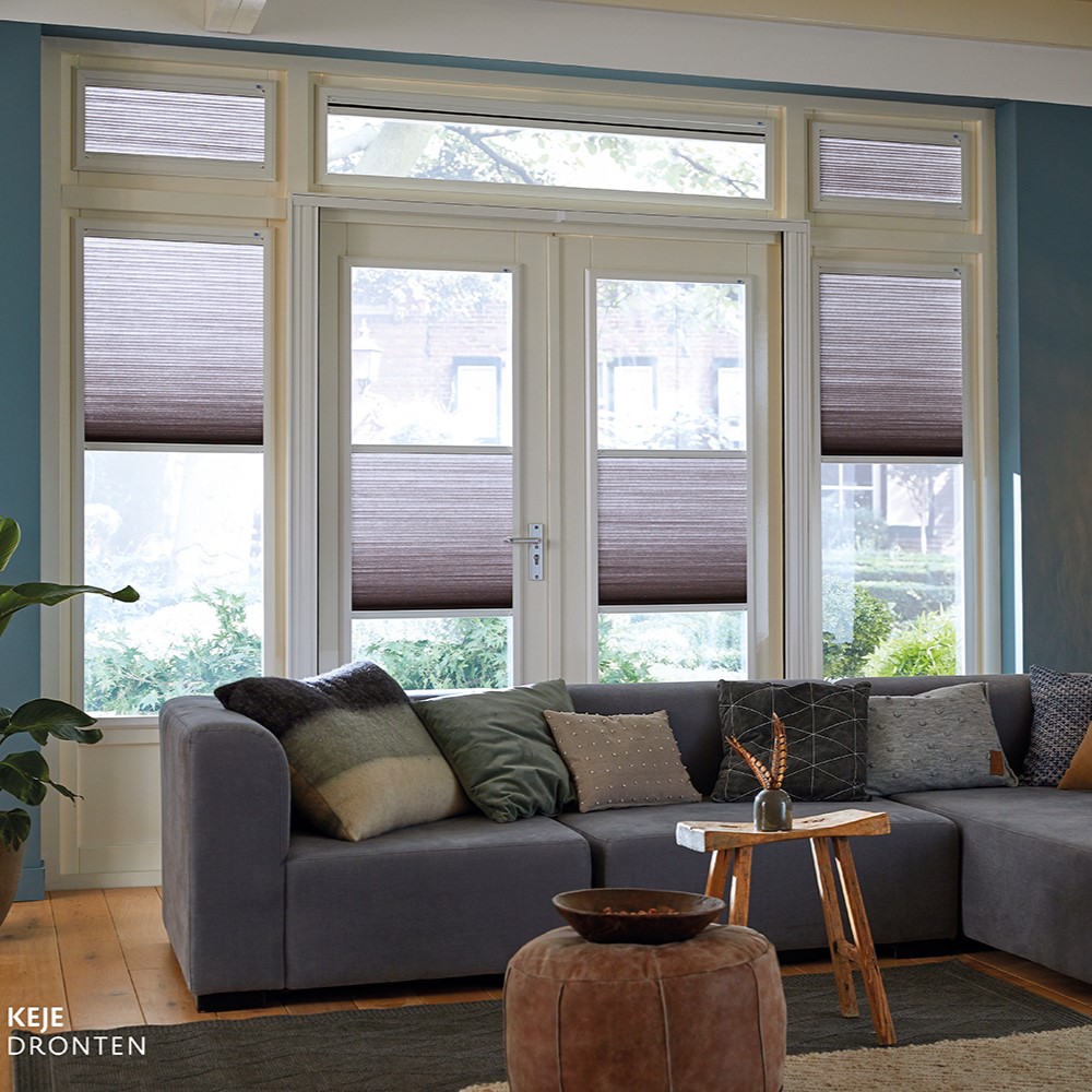 Openslaande deuren met plissé in frame - KeJe